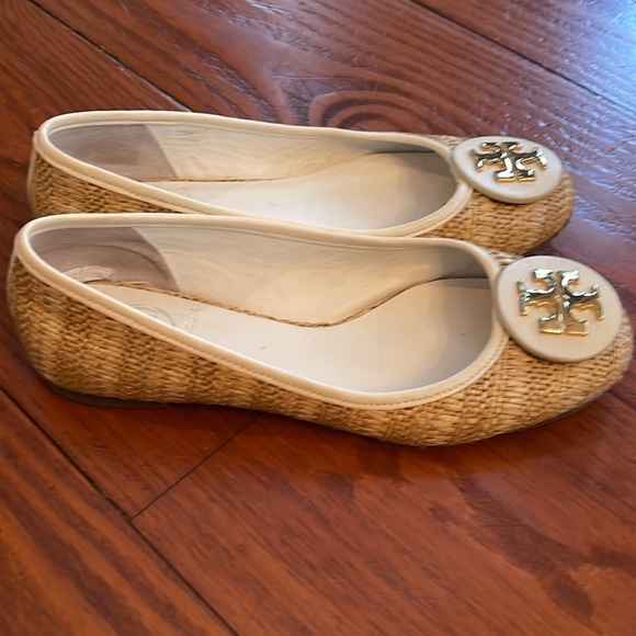 Tory Burch Reva Raffia Straw Ballet Flat size 36/6 - Picture 4 of 5